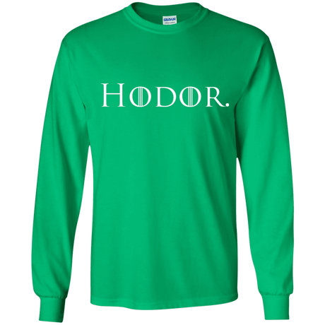 T-Shirts Irish Green / YS Hodor. Youth Long Sleeve T-Shirt