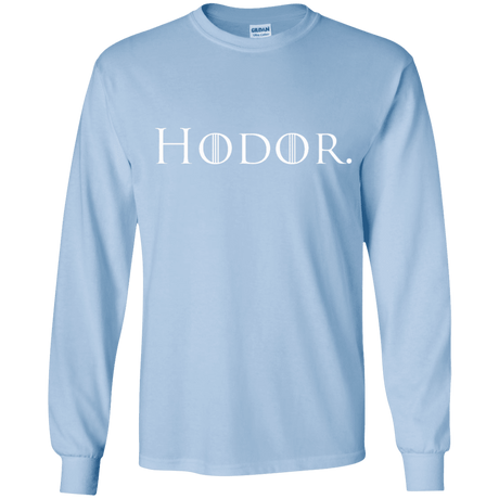 T-Shirts Light Blue / YS Hodor. Youth Long Sleeve T-Shirt