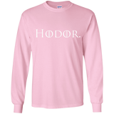 T-Shirts Light Pink / YS Hodor. Youth Long Sleeve T-Shirt
