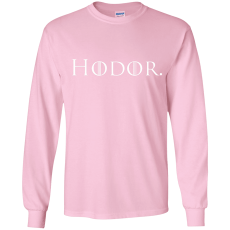 T-Shirts Light Pink / YS Hodor. Youth Long Sleeve T-Shirt