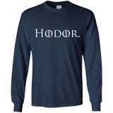 T-Shirts Navy / YS Hodor. Youth Long Sleeve T-Shirt