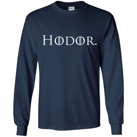 T-Shirts Navy / YS Hodor. Youth Long Sleeve T-Shirt