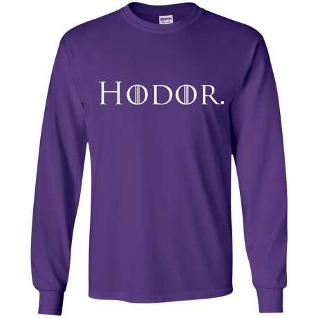 T-Shirts Purple / YS Hodor. Youth Long Sleeve T-Shirt