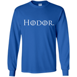T-Shirts Royal / YS Hodor. Youth Long Sleeve T-Shirt