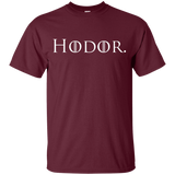 T-Shirts Maroon / YXS Hodor. Youth T-Shirt