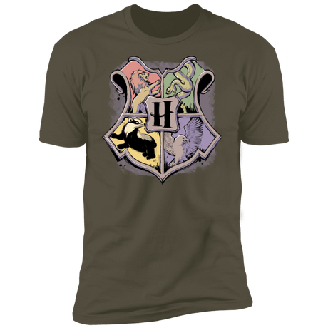 T-Shirts Military Green / S Hogwarts Men's Premium T-Shirt