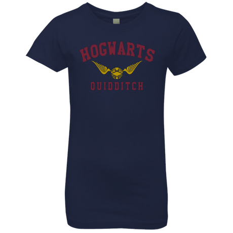 T-Shirts Midnight Navy / YXS Hogwarts Quidditch Girls Premium T-Shirt