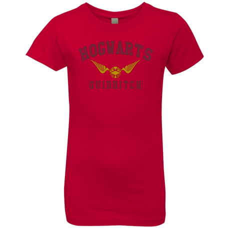 T-Shirts Red / YXS Hogwarts Quidditch Girls Premium T-Shirt