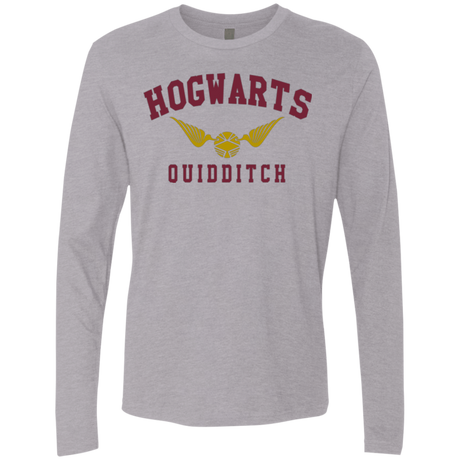 T-Shirts Heather Grey / Small Hogwarts Quidditch Men's Premium Long Sleeve