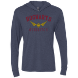T-Shirts Vintage Navy / X-Small Hogwarts Quidditch Triblend Long Sleeve Hoodie Tee