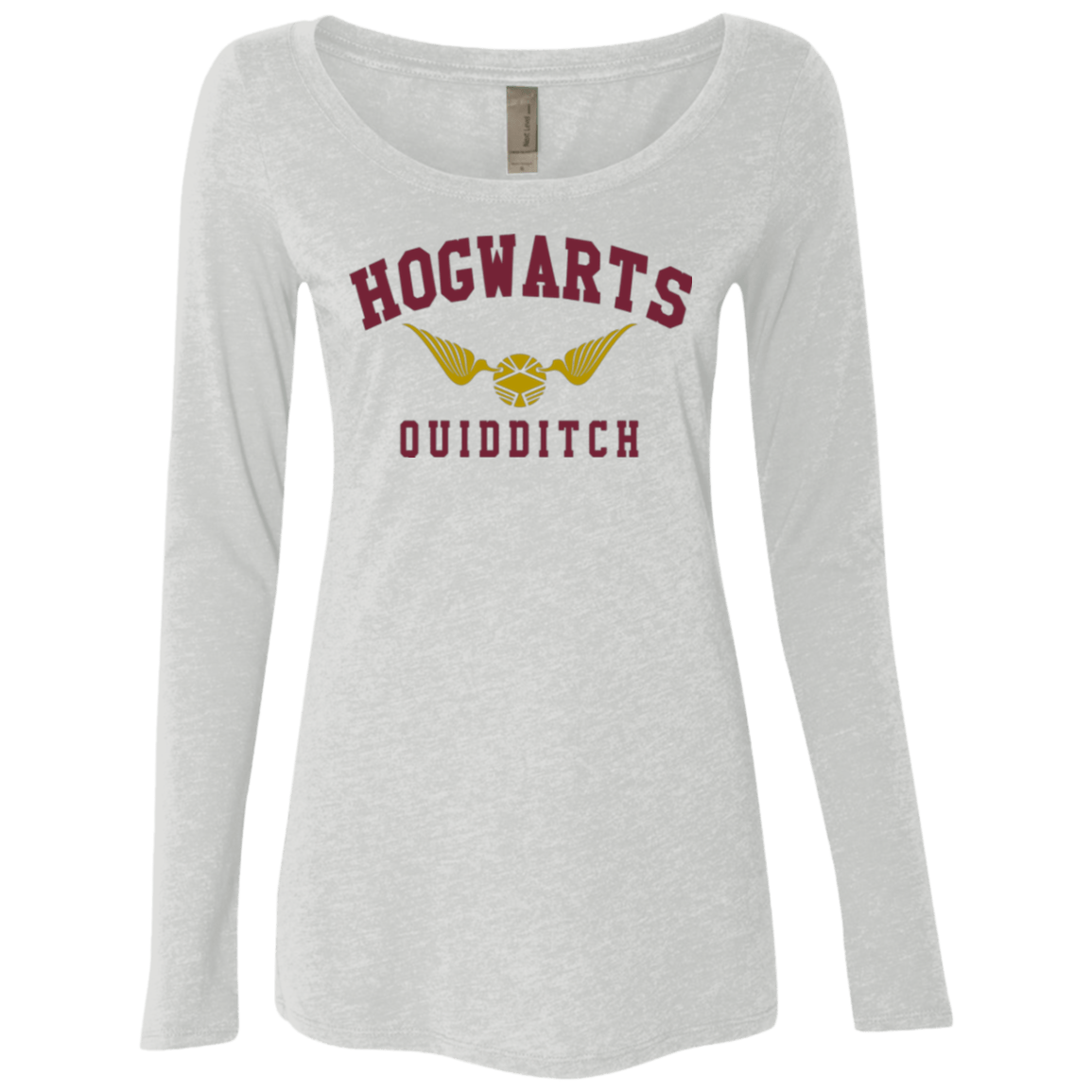 T-Shirts Heather White / Small Hogwarts Quidditch Women's Triblend Long Sleeve Shirt