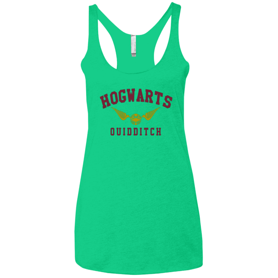 T-Shirts Envy / X-Small Hogwarts Quidditch Women's Triblend Racerback Tank