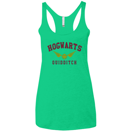 T-Shirts Envy / X-Small Hogwarts Quidditch Women's Triblend Racerback Tank