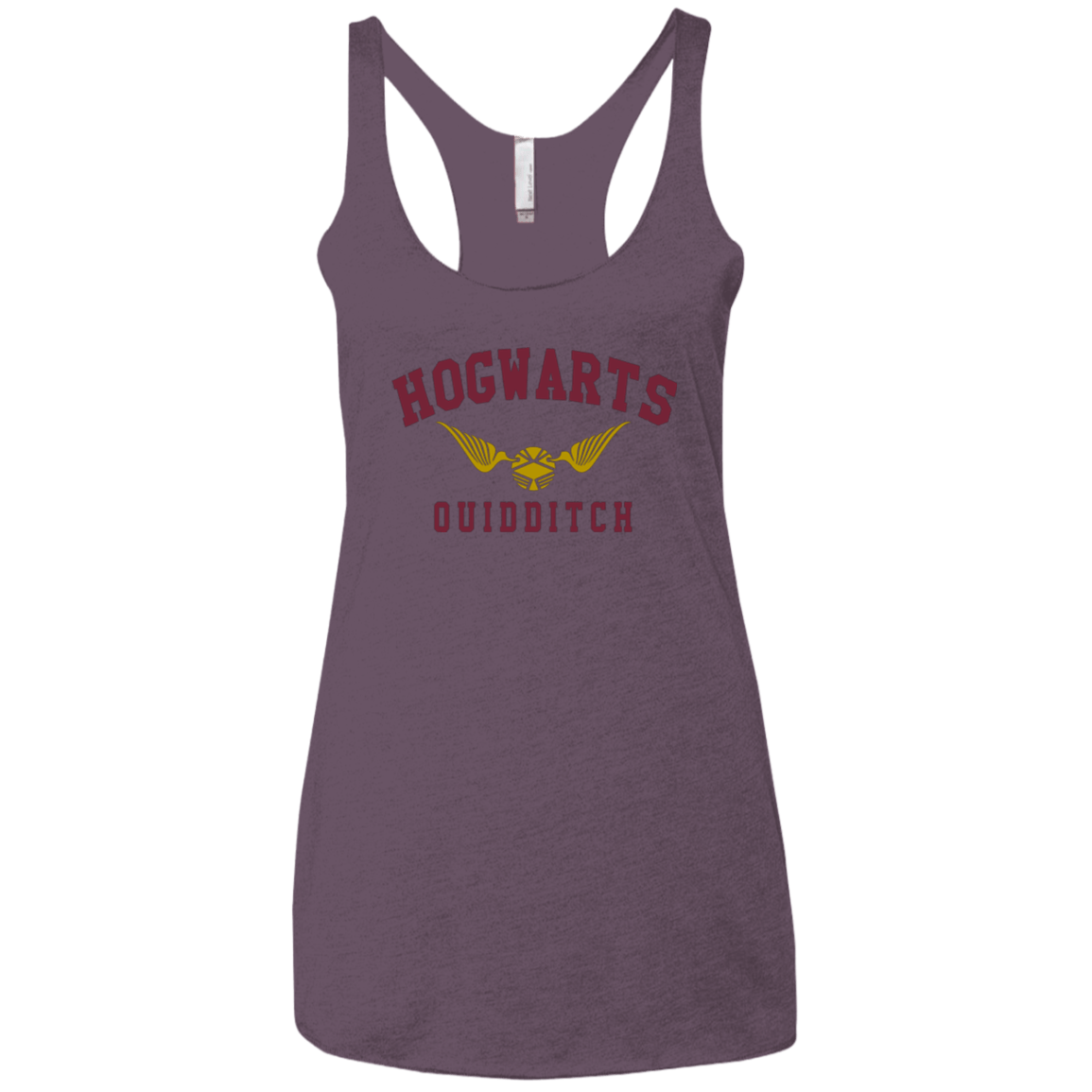 T-Shirts Vintage Purple / X-Small Hogwarts Quidditch Women's Triblend Racerback Tank
