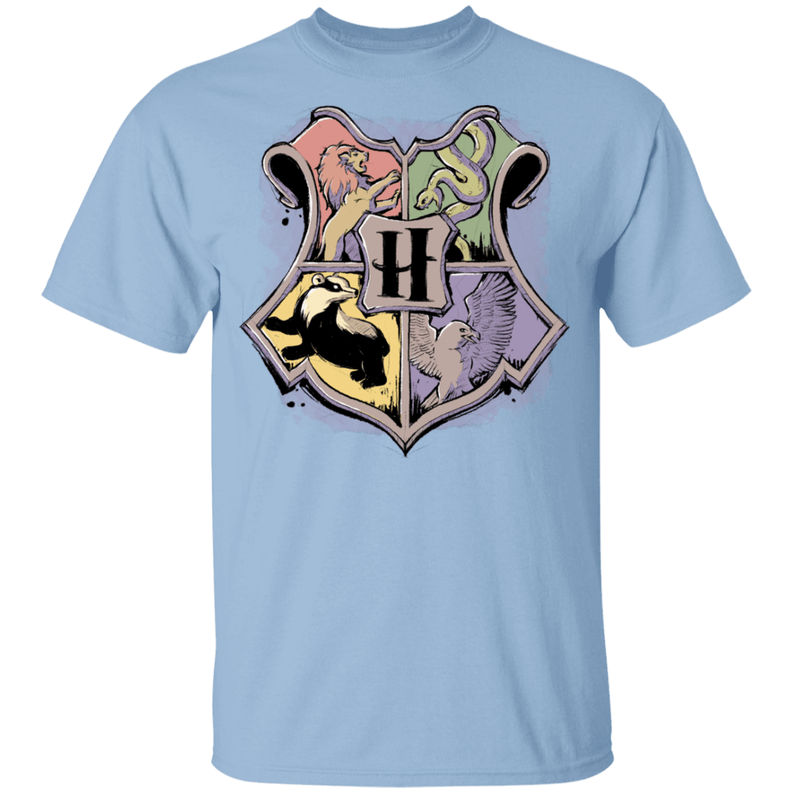 T-Shirts Light Blue / YXS Hogwarts Youth T-Shirt