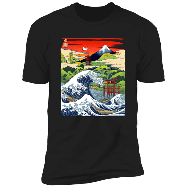 T-Shirts Black / X-Small Hokusai Men's Premium T-Shirt