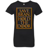 T-Shirts Black / YXS Hold the Door Girls Premium T-Shirt