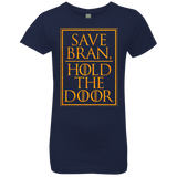 T-Shirts Midnight Navy / YXS Hold the Door Girls Premium T-Shirt