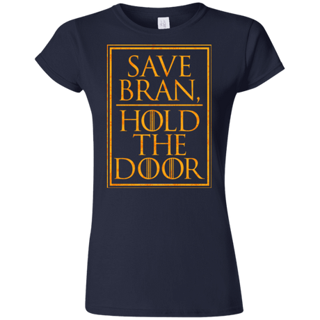 T-Shirts Navy / S Hold the Door Junior Slimmer-Fit T-Shirt