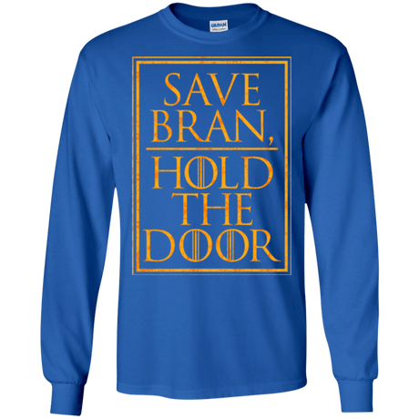 T-Shirts Royal / S Hold the Door Men's Long Sleeve T-Shirt
