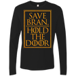 T-Shirts Black / S Hold the Door Men's Premium Long Sleeve