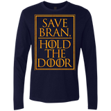 T-Shirts Midnight Navy / S Hold the Door Men's Premium Long Sleeve