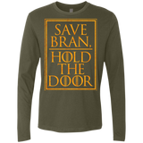 T-Shirts Military Green / S Hold the Door Men's Premium Long Sleeve