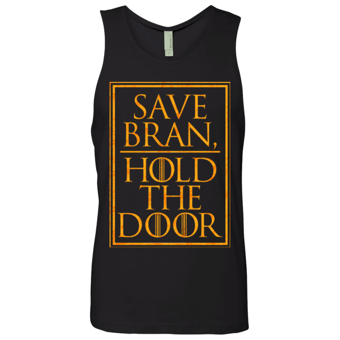 T-Shirts Black / S Hold the Door Men's Premium Tank Top