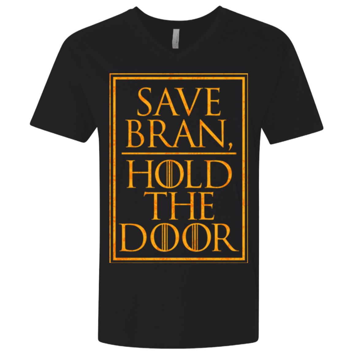 T-Shirts Black / X-Small Hold the Door Men's Premium V-Neck