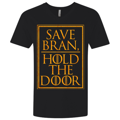 T-Shirts Black / X-Small Hold the Door Men's Premium V-Neck
