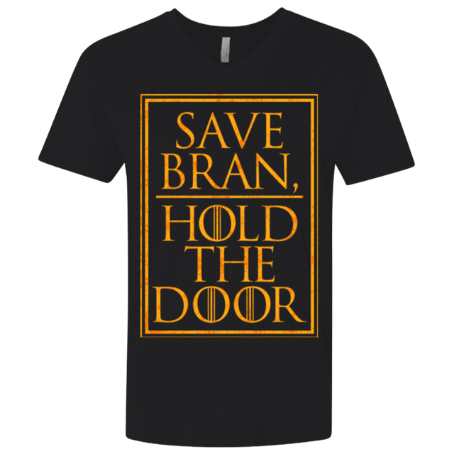 T-Shirts Black / X-Small Hold the Door Men's Premium V-Neck