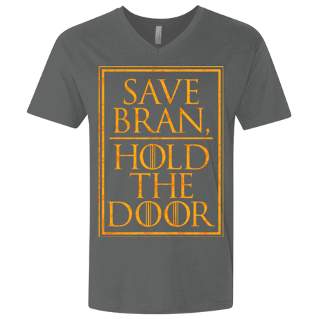 T-Shirts Heavy Metal / X-Small Hold the Door Men's Premium V-Neck
