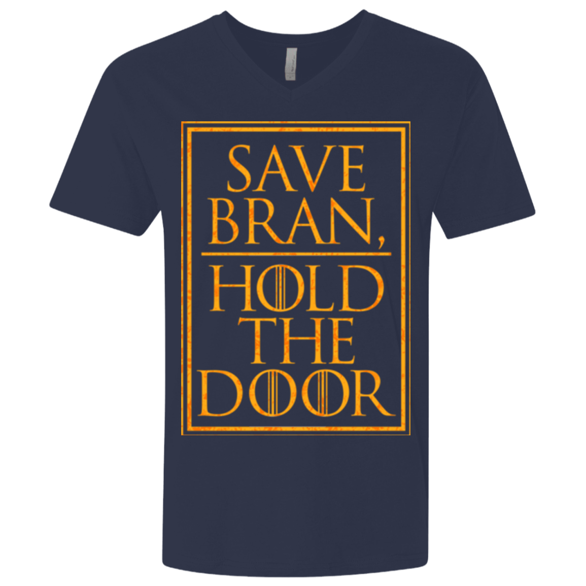T-Shirts Midnight Navy / X-Small Hold the Door Men's Premium V-Neck