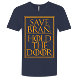 T-Shirts Midnight Navy / X-Small Hold the Door Men's Premium V-Neck