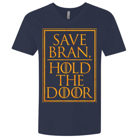 T-Shirts Midnight Navy / X-Small Hold the Door Men's Premium V-Neck