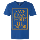 T-Shirts Royal / X-Small Hold the Door Men's Premium V-Neck