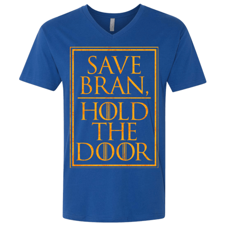 T-Shirts Royal / X-Small Hold the Door Men's Premium V-Neck