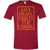 T-Shirts Cardinal Red / S Hold the Door Men's Semi-Fitted Softstyle