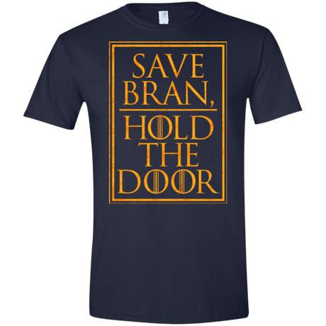 T-Shirts Navy / X-Small Hold the Door Men's Semi-Fitted Softstyle