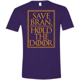 T-Shirts Purple / S Hold the Door Men's Semi-Fitted Softstyle