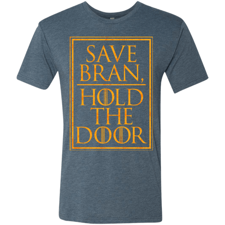 T-Shirts Indigo / S Hold the Door Men's Triblend T-Shirt