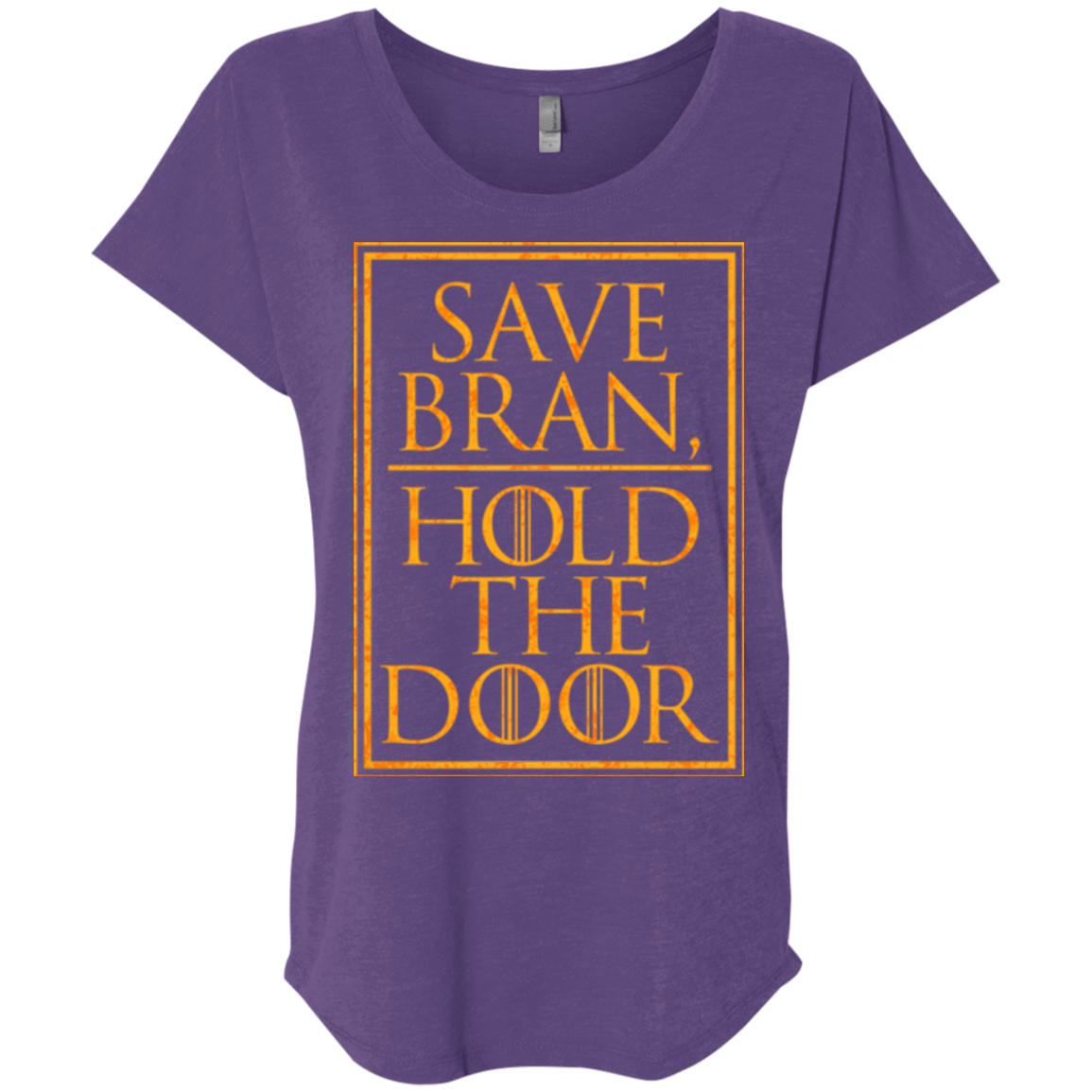 T-Shirts Purple Rush / X-Small Hold the Door Triblend Dolman Sleeve