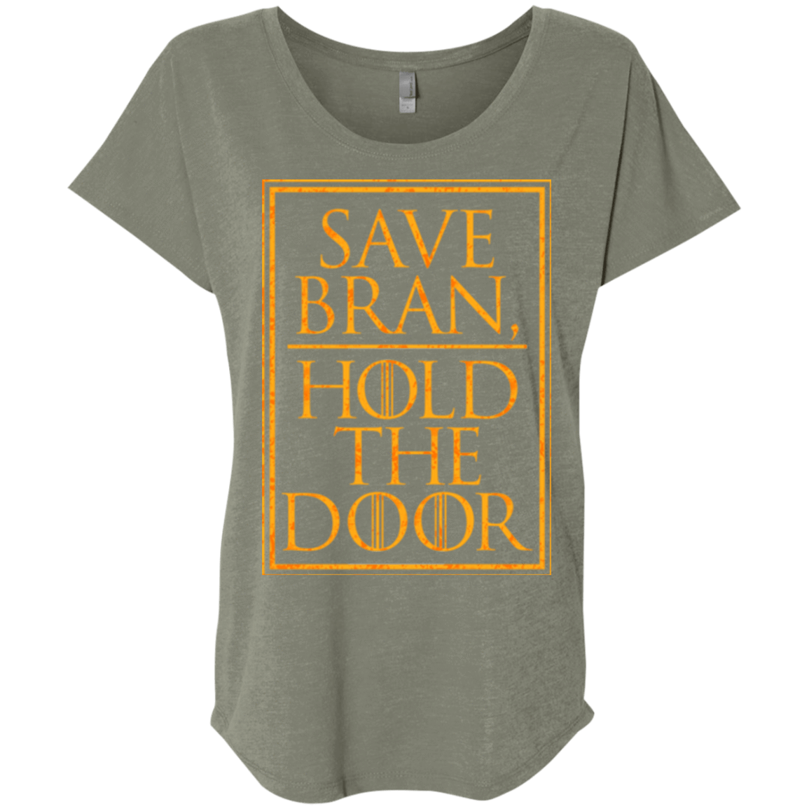 T-Shirts Venetian Grey / X-Small Hold the Door Triblend Dolman Sleeve