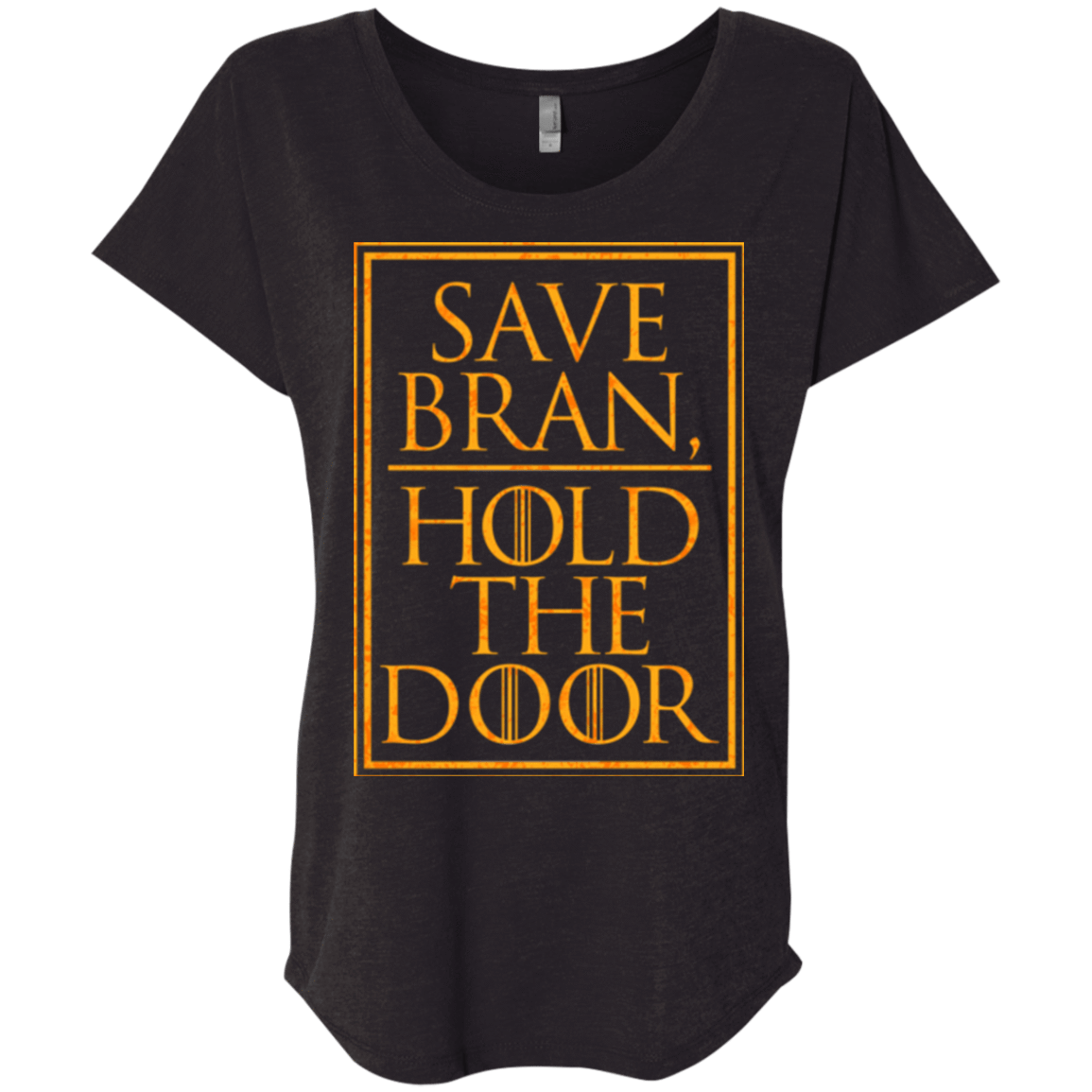 T-Shirts Vintage Black / X-Small Hold the Door Triblend Dolman Sleeve