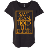 T-Shirts Vintage Black / X-Small Hold the Door Triblend Dolman Sleeve