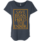 T-Shirts Vintage Navy / X-Small Hold the Door Triblend Dolman Sleeve