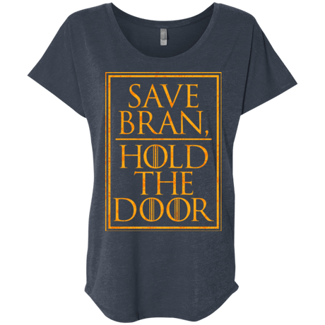 T-Shirts Vintage Navy / X-Small Hold the Door Triblend Dolman Sleeve