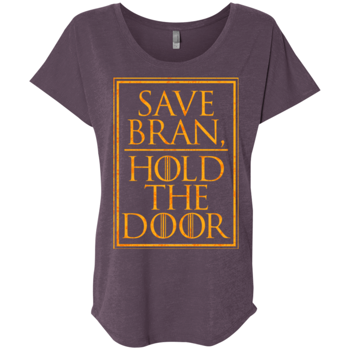 T-Shirts Vintage Purple / X-Small Hold the Door Triblend Dolman Sleeve
