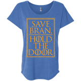 T-Shirts Vintage Royal / X-Small Hold the Door Triblend Dolman Sleeve