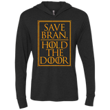 T-Shirts Vintage Black / X-Small Hold the Door Triblend Long Sleeve Hoodie Tee